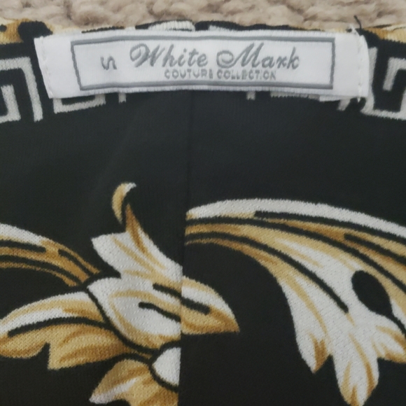 White Mark s elaborate design of sconces & chains sleeveless - Picture 4 of 5